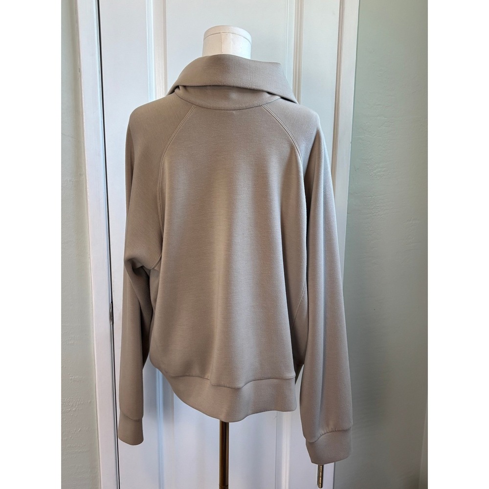 Spanx AirEssentials Half Zip Jogger Set Taupe Women XL 1X Loungewear 2-Piece - Picture 6 of 14